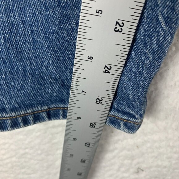 Levi's Wedgie Jeans Womens 28 Blue Denim Stretch Mid-Rise Skinny Button Fly 9698 - Picture 8 of 13